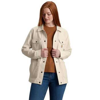 Women's Rugged Flex® Loose Fit Canvas Chore Coat - 1 Warm Rating