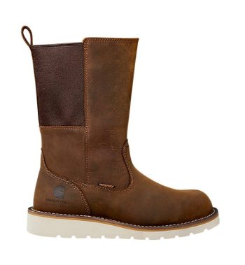 Women's Waterproof 10 Steel Toe Wellington Wedge Boot