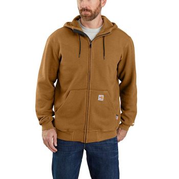 Flame-Resistant Carhartt Force® Loose Fit Midweight Hooded Zip Front Sweatshirt