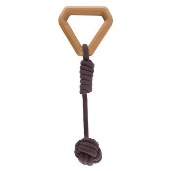 Rubber Handle Monkey Fist Dog Pull