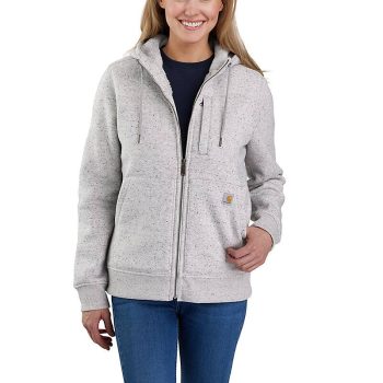 Women's Relaxed Fit Midweight Sherpa-Lined Full-Zip Sweatshirt