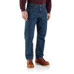 Relaxed Fit Flannel-Lined 5-Pocket Jean