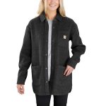 Women's Loose Fit Brushed Fleece Shirt Jac