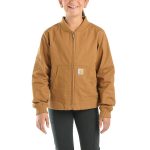 Girls' Long-Sleeve Rugged Flex® Canvas Jacket (Child/Youth)