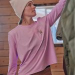 Women's TENCEL™ Fiber Series Loose Fit Long-Sleeve Crewneck Pocket T-Shirt