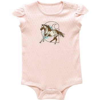 Girls' Short Sleeve Horse Bodysuit (Infant)