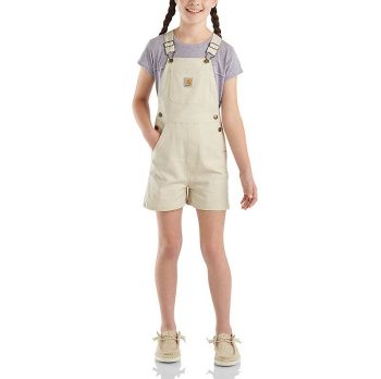 Girls' Rugged Flex® Canvas Shortall (Child/Youth)