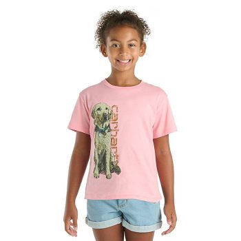 Girls' Short Sleeve Dog T-Shirt (Toddler/Child/Youth)