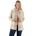 Women's Loose Fit Twill Shirt Jac
