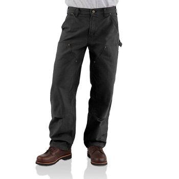 Men's Utility Double-Front Work Pant - Loose Fit - Washed Duck
