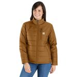 Women's Lightweight Puffer Jacket - Relaxed Fit - Insulated - 2 Warmer Rating