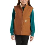 Girls' Canvas Sherpa Lined Vest (Child/Youth)
