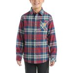 Boys' Long-Sleeve Flannel Button-Front Shirt (Child/Youth)