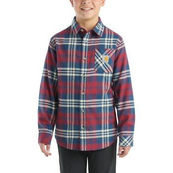 Boys' Long-Sleeve Flannel Button-Front Shirt (Child/Youth)