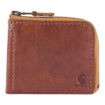 Patina Leather Zipper Wallet