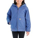 Girls' Long Sleeve Active Jac Flannel Sherpa Lined (Child/Youth)