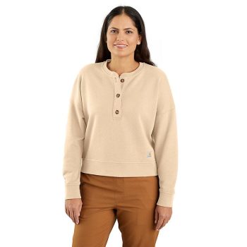 Women's TENCEL™ Fiber Series Loose Fit French Terry Henley Sweatshirt